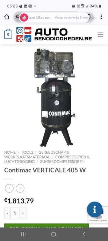 Compressor contimac beschikbaar voor biedingen