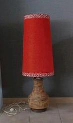 tafellamp rode, hoge lampenkap sfeerlamp vloerlamp H: 102 cm, Comme neuf, Autres matériaux, Landelijk, Enlèvement