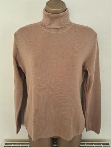 Vintage Mokka-Beige Coltrui van DenLLo - Medium beschikbaar voor biedingen