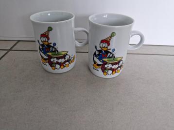2 mokken Donald Duck €1 per stuk, Enlèvement ou Envoi, Donald Duck, Comme neuf, Service