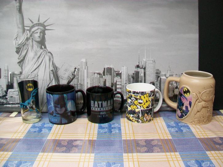 Batman - Glas - Tas - DC Comics - Warner Bros - Movie World, Verzamelen, Stripfiguren, Zo goed als nieuw, Gebruiksvoorwerp, Superheld