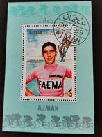 Ajman 1969 - sport - wielrennen, Eddy Merckx - BLOK, Postzegels en Munten, Ophalen of Verzenden, Gestempeld, Midden-Oosten