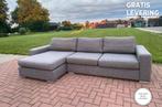 GRATIS LEVERING HEEL BE N-joy Grijs Stoffen Hoekbank, Huis en Inrichting, Hoekbank, 300 cm of meer, Ophalen of Verzenden, Zo goed als nieuw