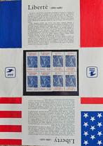 100 ans statue Liberté - Timbres commémoratifs bilingues, Postzegels en Munten, Postzegels | Amerika, Ophalen of Verzenden, Noord-Amerika