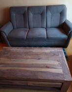 salon (tweezit + driezit + salontafel), Ophalen, Zo goed als nieuw, Hout