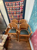 4 rotan hoge krukken, Huis en Inrichting, Barkrukken, Ophalen