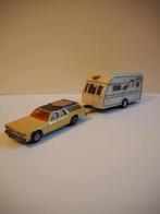 Vintage miniatuur auto met caravan, Made in England, 1970s, Ophalen, Gebruikt