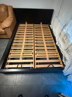 Bed, Huis en Inrichting, Ophalen, Gebruikt, Zwart, Tweepersoons