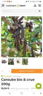 Feve de caroube bio, Ophalen