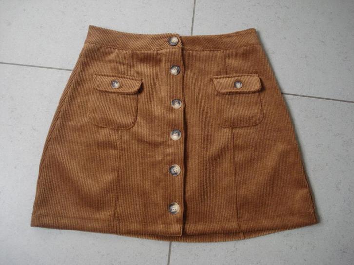 Lola & Liza velours rokje, dames/meisjes. mt 38, Kleding | Dames, Rokken, Zo goed als nieuw, Maat 38/40 (M), Bruin, Boven de knie