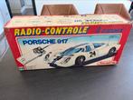 Vintage porsche 917 met afstandsbediening en originele doos, Hobby en Vrije tijd, Modelbouw | Auto's en Voertuigen, Ophalen, Gebruikt