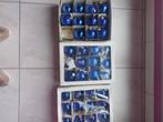 Kerstballen blauw glas, Diversen, Kerst, Ophalen, Gebruikt