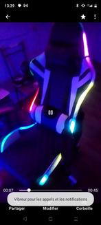 Chaise gaming led avec masseur lombaire, Zo goed als nieuw, Ophalen