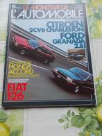MONITEUR 731 2 CV CHARLESTON FIAT 126 GRANADA 2.8 I 1981, Livres, Autos | Brochures & Magazines, Citroën, Utilisé, Enlèvement ou Envoi