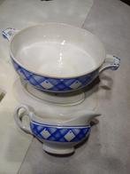 Légumier et saucier  en céramique art déco Boch Frères La Lo, Antiquités & Art, Enlèvement