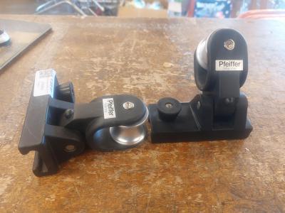 Set Genua sledes 32 mm (Pfeiffer), Watersport en Boten, Bootonderdelen, Gebruikt