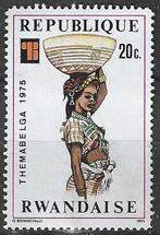 Rwanda 1975 - Yvert 682 - Thème Belga - 20 c. (PDF), Timbres & Monnaies, Timbres | Afrique, Envoi, Non oblitéré