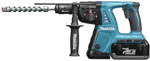 MAKITA 36 V Combihamer 2,6 Ah accu (1 st), snellader, koffer, Doe-het-zelf en Bouw, Gereedschap | Handgereedschap, Gebruikt, Ophalen of Verzenden