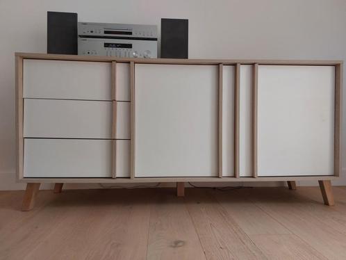 Buffetkast laminaat / licht eik, Huis en Inrichting, Kasten | Buffetkasten, Gebruikt, Minder dan 100 cm, 150 tot 200 cm, 50 tot 75 cm