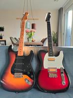 Fender Gold foil Telecaster MIM en Squier Silver Series MIJ, Muziek en Instrumenten, Ophalen, Zo goed als nieuw, Fender