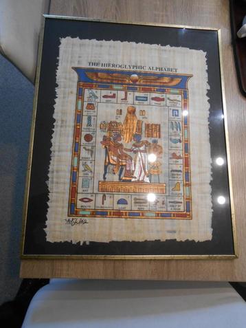 PAPYRUS L'ALPHABET HIÉROGLYPHIQUE ÉGYPTIEN, Enlèvement