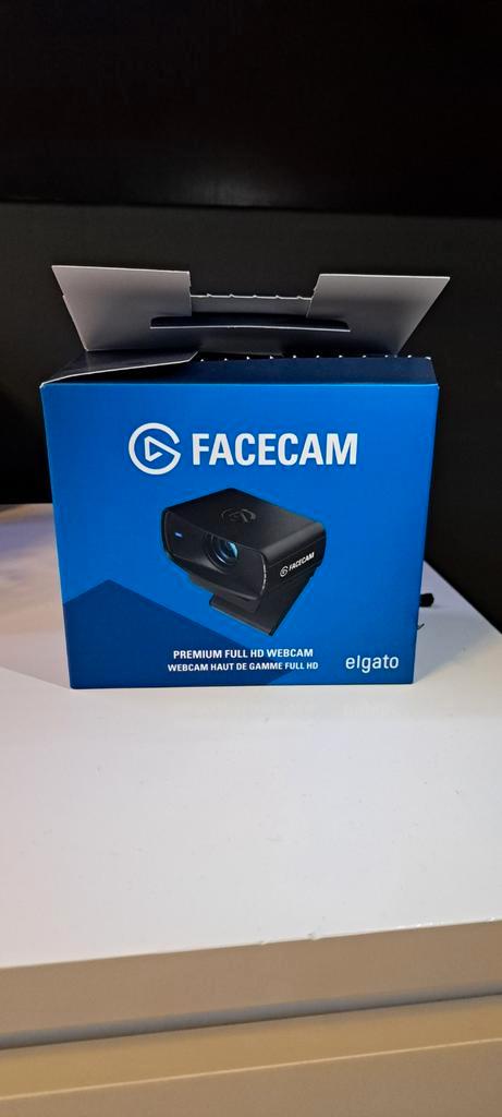 Elgato Facecam MK.2 – Zwarte Full HD webcam, Computers en Software, Webcams, Zo goed als nieuw, Bedraad, MacOS, Windows, Monitorclip