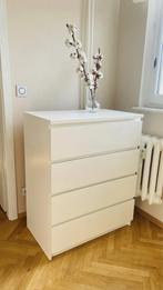 Commode blanche IKEA Malm, Maison & Meubles, Armoires | Commodes, Enlèvement, Comme neuf