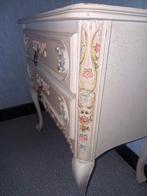 Franse Provinciale witte gecraqueleerde ladekast hout, Huis en Inrichting, Ophalen, Gebruikt, Hout
