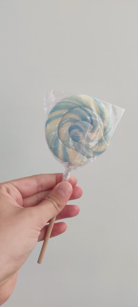 Spiraallolly blauw wit (30 stuks), Kinderen en Baby's, Overige Kinderen en Baby's, Nieuw, Ophalen