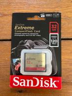 Sandisk compact flash 32go, Audio, Tv en Foto, Foto | Geheugenkaarten, Ophalen of Verzenden, Zo goed als nieuw