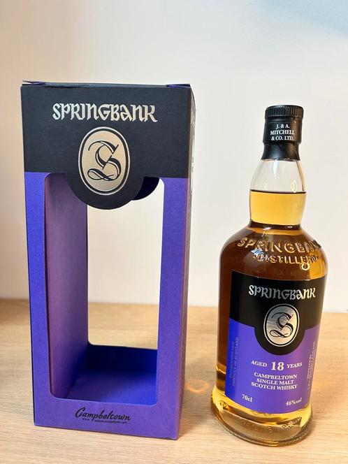Springbank 18 year old (18/336) gebotteld in 2018, Verzamelen, Wijnen, Nieuw, Vol, Ophalen