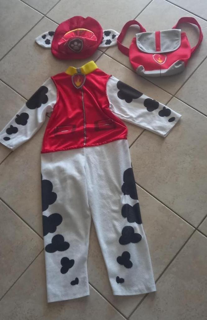Verkleedpak Marshall Paw Patrol-kostuum m 5-7 jaar, Kinderen en Baby's, Carnavalskleding en Verkleedspullen, Gebruikt, Jongen