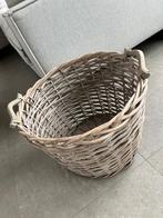Grote mand van rotan, Ophalen, Mand, Rond, Zo goed als nieuw