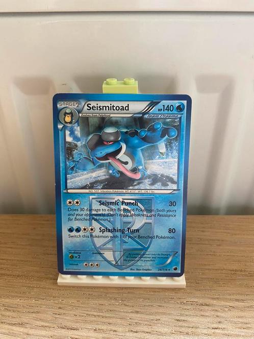 Seismitoad 26/116 - Pokemon kaart, Hobby en Vrije tijd, Verzamelkaartspellen | Pokémon, Nieuw, Losse kaart, Foil, Ophalen of Verzenden