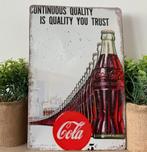 Metalen reclamebord Coca-Cola, Ophalen of Verzenden, Nieuw, Reclamebord