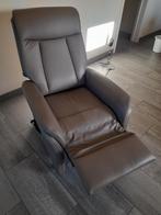 Relax , relaxzetel 'HUKLA' in leder. Zo goed als nieuw., Huis en Inrichting, Ophalen, Zo goed als nieuw, Leer