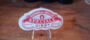 Brouwerij antiek bier Speciaal Diest label beschikbaar voor biedingen