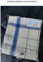 Handdoeken katoen/linnen (om op te borduren), Ophalen of Verzenden, Nieuw, Handborduren, Onderdeel of Accessoires