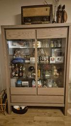 Vitrinekast, Huis en Inrichting, Kasten | Vitrinekasten, Ophalen, Gebruikt, Eikenhout, Met deur(en)