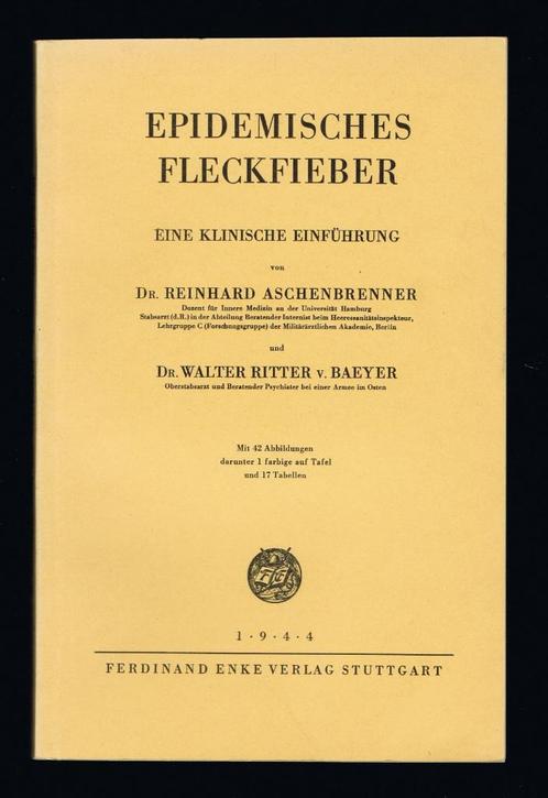 Duitse oorlogsgeneeskunde, vlektyfus, Fleckfieber (1944), Verzamelen, Militaria | Tweede Wereldoorlog, Ophalen of Verzenden