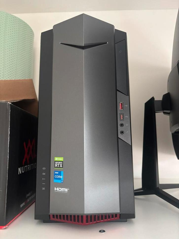 Acer Nitro (t.w.v €1500) N50-620 Gaming Desktop i7 + RTX3060, Computers en Software, Desktop Pc's, Zo goed als nieuw, HDD, 16 GB