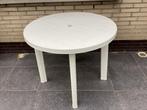 Ronde tafel uit kunstof, poten uittrekbaar, Tuin en Terras, Tuintafels, Ophalen, Zo goed als nieuw, Rond, Kunststof