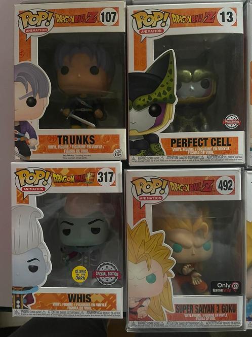 Lot 26 Funko Pop Dragonball Z ou a la piece, Collections, Jouets miniatures, Comme neuf, Enlèvement ou Envoi