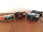 3 zwarte fotocameraatjes fototoestelletjes jaren 70 vintage, Audio, Tv en Foto, Fotocamera's Analoog, Ophalen of Verzenden, Gebruikt