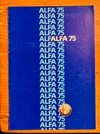 Brochure de la voiture Alfa Romeo 75 - 1984, Comme neuf, Alfa Romeo, Alfa Romeo 75, Envoi