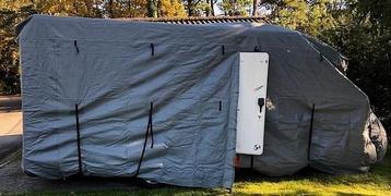 Hoes camper (7,5 tot 8 meter lang en 2,50 hoog)