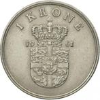 Denemarken 1 krone, 1961, Postzegels en Munten, Munten | Europa | Niet-Euromunten, Ophalen of Verzenden, Losse munt, Overige landen