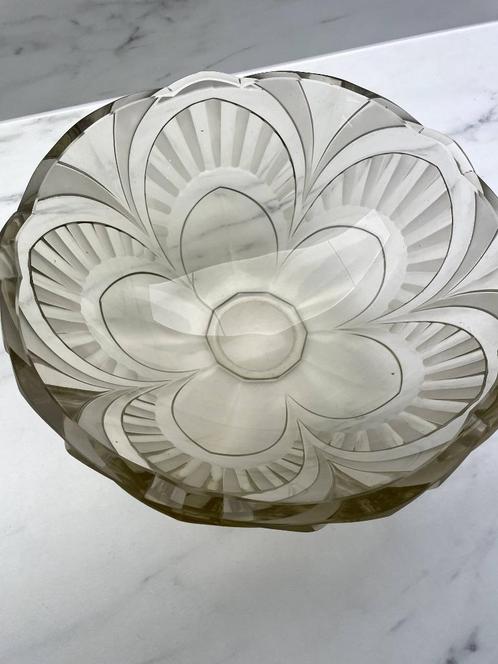 Art Deco fruitschaal om te identificeren (Daum?) — 20e eeuw, Antiek en Kunst, Antiek | Glaswerk en Kristal, Ophalen of Verzenden