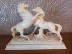 Statue chevaux sigée A. Santini, Antiek en Kunst, Ophalen