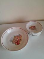 Spaghettiborden met schotel, Ophalen